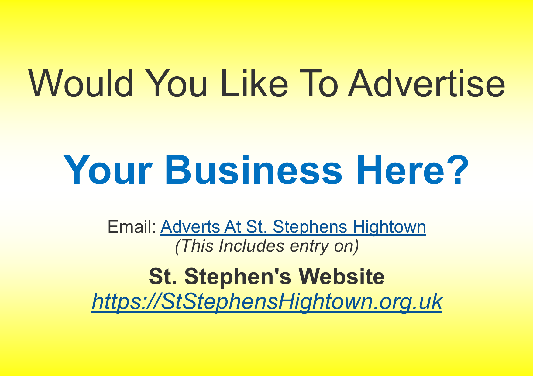 Advertise Your Business Here